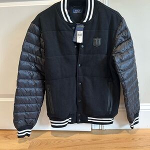 Polo by Ralph Lauren Black Varsity Jacket